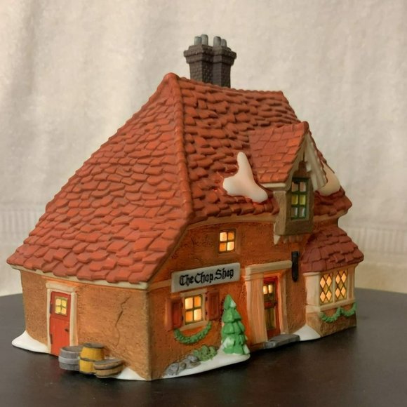 Dept 56 The Chop Shop, Dickens Village Lighted Christmas Decoration from 1995 - Picture 4 of 11